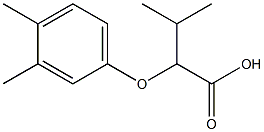 2-(3,4-dimethylphenoxy)-3-methylbutanoic acid Struktur