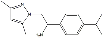 2-(3,5-dimethyl-1H-pyrazol-1-yl)-1-[4-(propan-2-yl)phenyl]ethan-1-amine Struktur