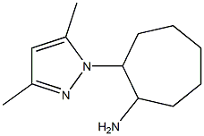 2-(3,5-dimethyl-1H-pyrazol-1-yl)cycloheptanamine Struktur