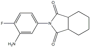 2-(3-amino-4-fluorophenyl)hexahydro-1H-isoindole-1,3(2H)-dione Struktur