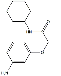 2-(3-aminophenoxy)-N-cyclohexylpropanamide Struktur