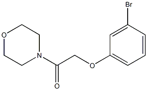 2-(3-bromophenoxy)-1-(morpholin-4-yl)ethan-1-one Struktur