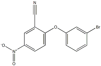 2-(3-bromophenoxy)-5-nitrobenzonitrile Struktur