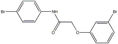 2-(3-bromophenoxy)-N-(4-bromophenyl)acetamide Struktur