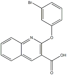 2-(3-bromophenoxy)quinoline-3-carboxylic acid Struktur