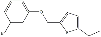 2-(3-bromophenoxymethyl)-5-ethylthiophene Struktur