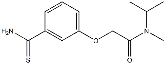 2-(3-carbamothioylphenoxy)-N-methyl-N-(propan-2-yl)acetamide Struktur