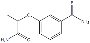 2-(3-carbamothioylphenoxy)propanamide Struktur