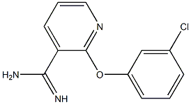 2-(3-chlorophenoxy)pyridine-3-carboximidamide Struktur