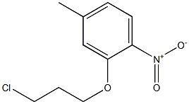 2-(3-chloropropoxy)-4-methyl-1-nitrobenzene Struktur