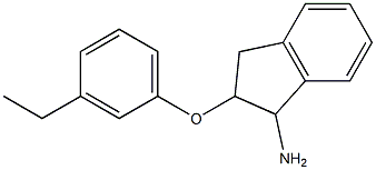 2-(3-ethylphenoxy)-2,3-dihydro-1H-inden-1-amine Struktur