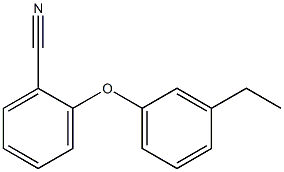 2-(3-ethylphenoxy)benzonitrile Struktur