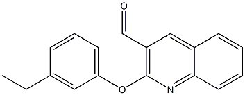 2-(3-ethylphenoxy)quinoline-3-carbaldehyde Struktur