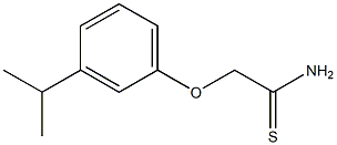 2-(3-isopropylphenoxy)ethanethioamide Struktur