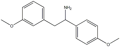 2-(3-methoxyphenyl)-1-(4-methoxyphenyl)ethanamine Struktur