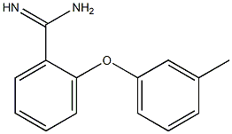 2-(3-methylphenoxy)benzene-1-carboximidamide Struktur