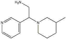 2-(3-methylpiperidin-1-yl)-2-pyridin-3-ylethanamine Struktur