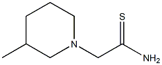 2-(3-methylpiperidin-1-yl)ethanethioamide Struktur