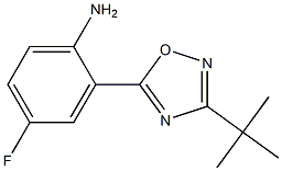 2-(3-tert-butyl-1,2,4-oxadiazol-5-yl)-4-fluoroaniline Struktur