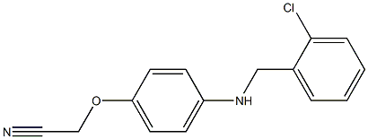 2-(4-{[(2-chlorophenyl)methyl]amino}phenoxy)acetonitrile Struktur