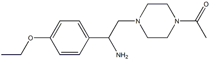 2-(4-acetylpiperazin-1-yl)-1-(4-ethoxyphenyl)ethanamine Struktur