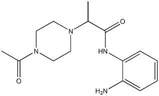 2-(4-acetylpiperazin-1-yl)-N-(2-aminophenyl)propanamide Struktur