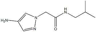 2-(4-amino-1H-pyrazol-1-yl)-N-(2-methylpropyl)acetamide Struktur