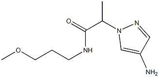 2-(4-amino-1H-pyrazol-1-yl)-N-(3-methoxypropyl)propanamide Struktur