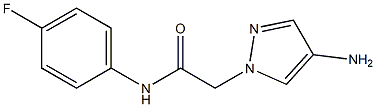 2-(4-amino-1H-pyrazol-1-yl)-N-(4-fluorophenyl)acetamide Struktur