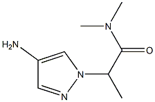 2-(4-amino-1H-pyrazol-1-yl)-N,N-dimethylpropanamide Struktur