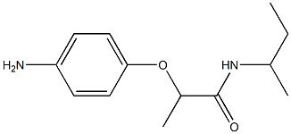 2-(4-aminophenoxy)-N-(butan-2-yl)propanamide Struktur