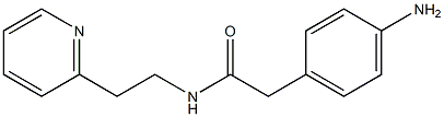 2-(4-aminophenyl)-N-(2-pyridin-2-ylethyl)acetamide Struktur