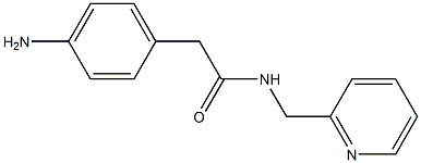 2-(4-aminophenyl)-N-(pyridin-2-ylmethyl)acetamide Struktur