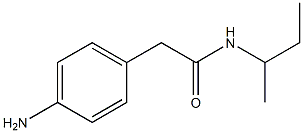 2-(4-aminophenyl)-N-(sec-butyl)acetamide Struktur