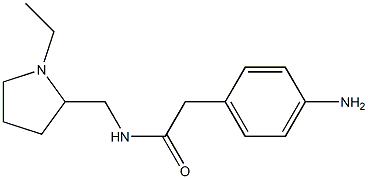 2-(4-aminophenyl)-N-[(1-ethylpyrrolidin-2-yl)methyl]acetamide Struktur