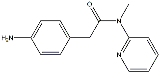 2-(4-aminophenyl)-N-methyl-N-(pyridin-2-yl)acetamide Struktur