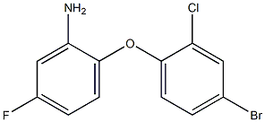 2-(4-bromo-2-chlorophenoxy)-5-fluoroaniline Struktur