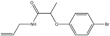 2-(4-bromophenoxy)-N-(prop-2-en-1-yl)propanamide Struktur