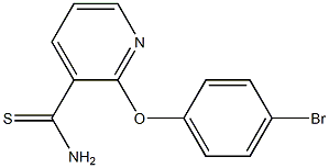 2-(4-bromophenoxy)pyridine-3-carbothioamide Struktur