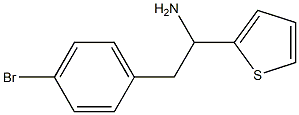 2-(4-bromophenyl)-1-(thiophen-2-yl)ethan-1-amine Struktur