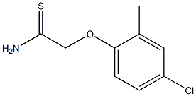 2-(4-chloro-2-methylphenoxy)ethanethioamide Struktur