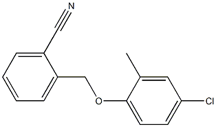 2-(4-chloro-2-methylphenoxymethyl)benzonitrile Struktur