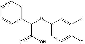 2-(4-chloro-3-methylphenoxy)-2-phenylacetic acid Struktur