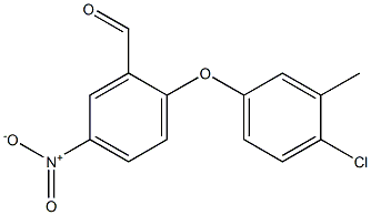 2-(4-chloro-3-methylphenoxy)-5-nitrobenzaldehyde Struktur