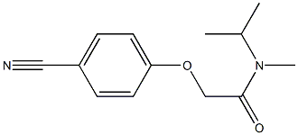 2-(4-cyanophenoxy)-N-isopropyl-N-methylacetamide Struktur