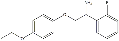 2-(4-ethoxyphenoxy)-1-(2-fluorophenyl)ethanamine Struktur