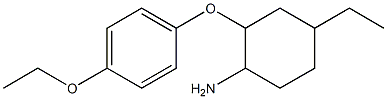 2-(4-ethoxyphenoxy)-4-ethylcyclohexan-1-amine Struktur