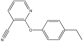 2-(4-ethylphenoxy)nicotinonitrile Struktur