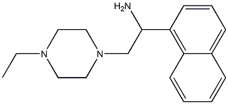 2-(4-ethylpiperazin-1-yl)-1-(1-naphthyl)ethanamine Struktur