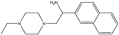 2-(4-ethylpiperazin-1-yl)-1-(2-naphthyl)ethanamine Struktur